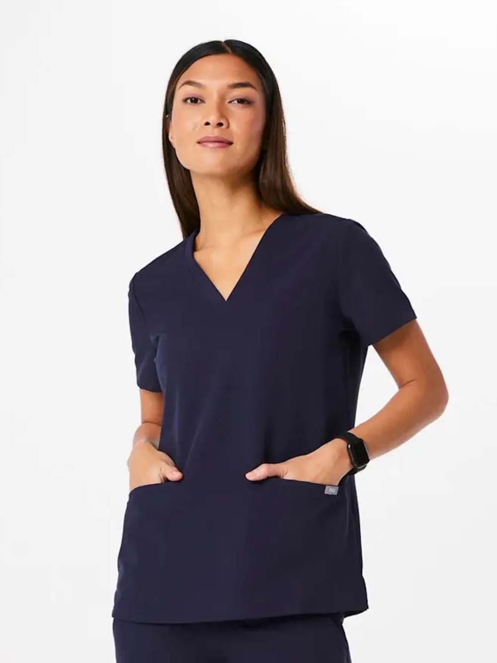 FIGS Casma Scrub Top in Navy - M